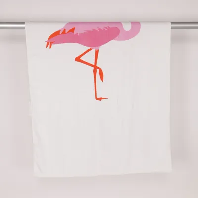 Badlakan (Vit, Rosa) från IKEA Bomull