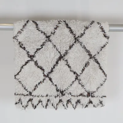 Badrumsmatta (Vit, Brun) från H&M Home Bomull