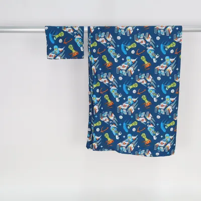 Bed set (Blue, Multicolored) from Character World Polyester