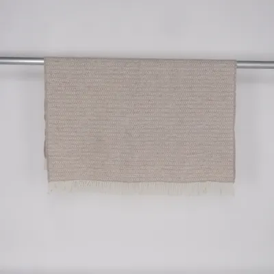 Filt (Beige, Vit) från Klippan Ull