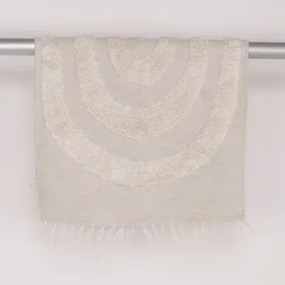 Vävd matta (Beige) Bomull