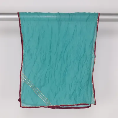 Halsduk (Turkos, Röd, Guldfärgad) från Fabindia