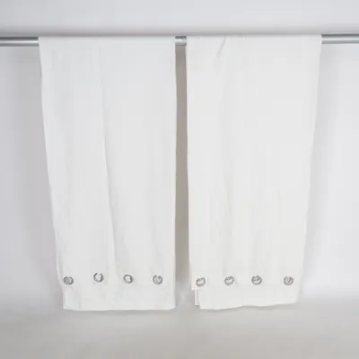 Eyelet curtain (White) from Oeko Tex Polyester