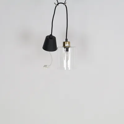 Taklampa (Transparent, Svart)