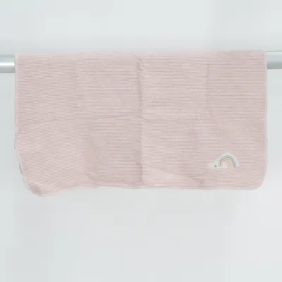 Couverture de bébé (Rose, Blanc) de David Fussenegger Coton, Élasthane