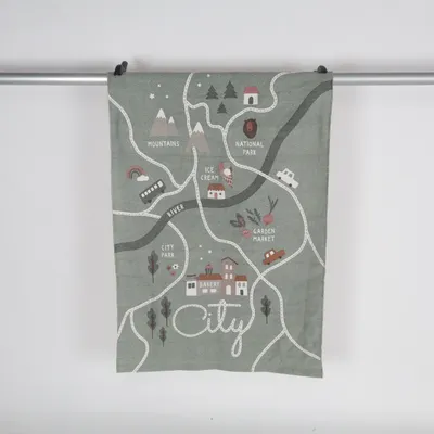 Tapis de jeu (Vert, Blanc) de H&M Home Coton