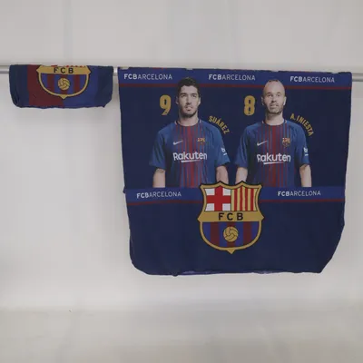 Bäddset (Blå, Röd, Gul) från FC Barcelona Bomull