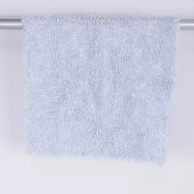 Long pile rug (Blue)