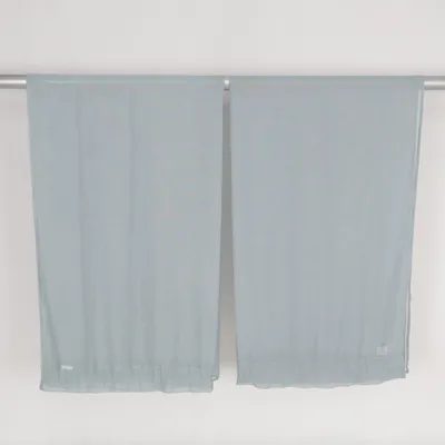 Rod pocket curtain (Blue) from Mio Polyester