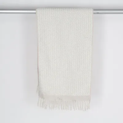 Tapis tissé (Blanc)