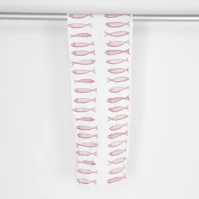 Table runner (White, Pink) from Serholt Collection Cotton
