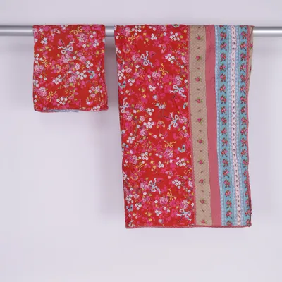 Bed set (Beige, Multicolored, Red) from Pip Bed & Bath Cotton