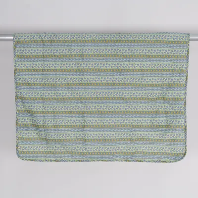Picknickfilt (Blå, Gul, Vit) Bomull, Polyester