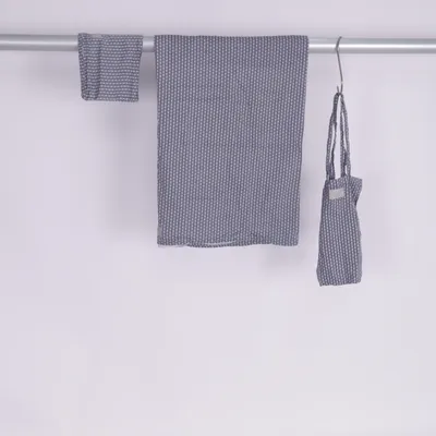 Bed set (Blue, White) from Camcam Organic cotton