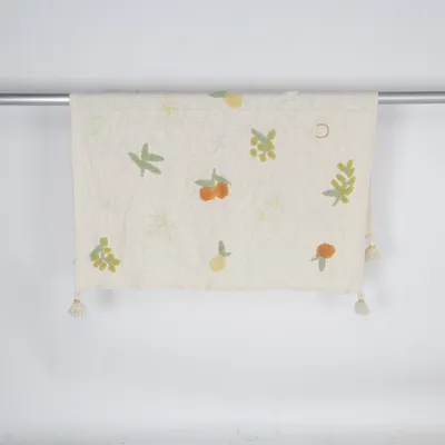 Deken (Beige, Groen)