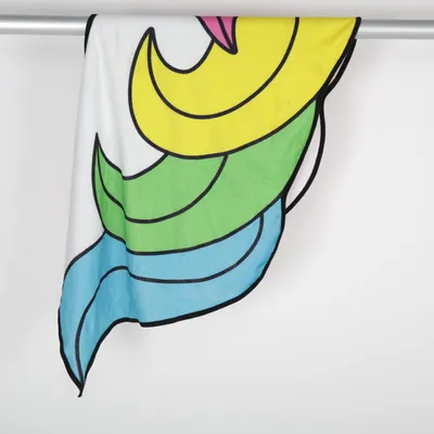 Strandlaken (Wit, Meerkleurig) van Spralla Polyester