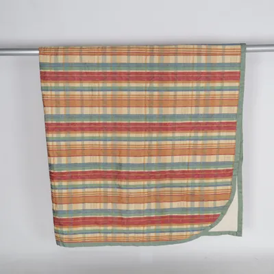 Bedspread (Red, Green, Multicolored) from Värnamo Sängkläder Cotton, Polyester