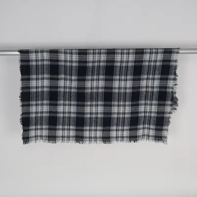 Plaid (Noir, Gris, Bleu) de Return