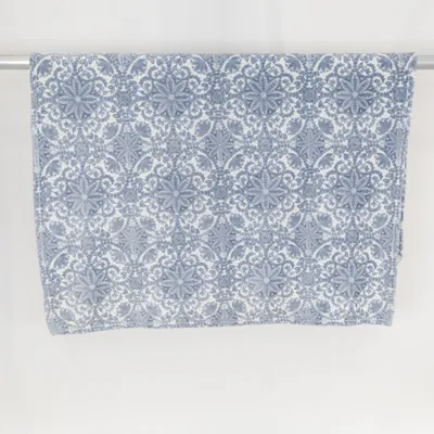 Filt (Blå, Vit) från Nina Royal Polyester