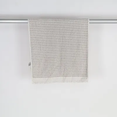 Badlakan (Beige, Vit) från H&M Home Bomull