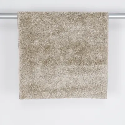 Long pile rug (Beige) Wool