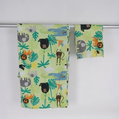 Bäddset (Grön, Flerfärgad) från IKEA Bomull, Lyocell