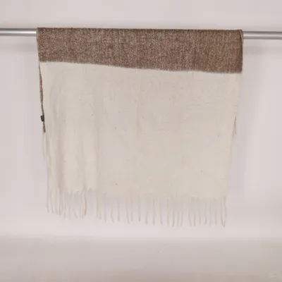 Pläd (Beige, Vit) från Kosta Linnewäfveri