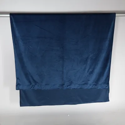 Rideau passe tringle (Bleu) de Linea Polyester