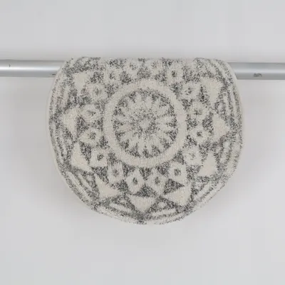 Bathroom mat (White, Gray) from HK Living Cotton