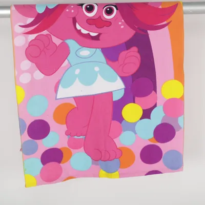 Beach towel (Pink, Multicolored) from Dreamworks Trolls Polyester