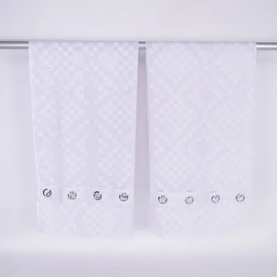 Eyelet curtain (White) from Solbacka Hemtextil Polyester