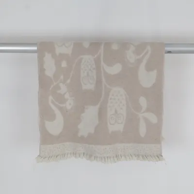 Fladvævet tæppe (Beige) fra Elsaform Uld
