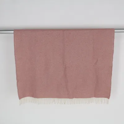 Blanket (Pink, White) from Klippan Wool