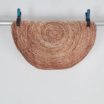 Fladvævet tæppe (Brun, Beige)