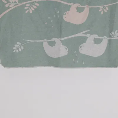 Couverture de bébé (Vert, Beige) de David Fussenegger Coton, Viscose