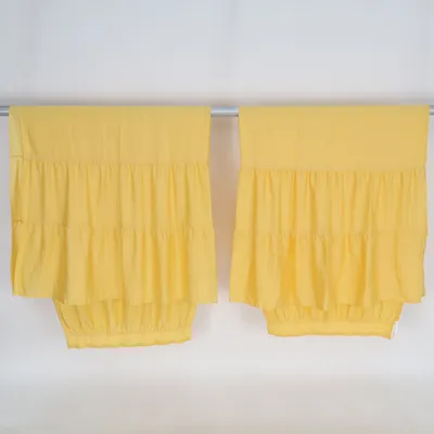 Rideau passe tringle (Jaune) de Jotex Polyester