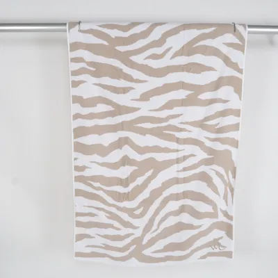 Badlakan (Towel Zebra, Light Beige) från Wilma & Louise Bomull