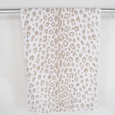 Badlakan (Towel Leopard, Light Beige) från Wilma & Louise Bomull