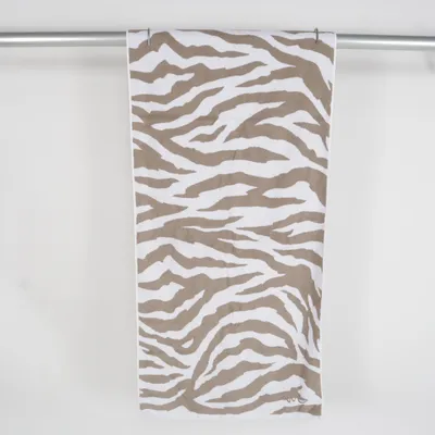Badlakan (Towel Zebra, Dark Beige) från Wilma & Louise Bomull