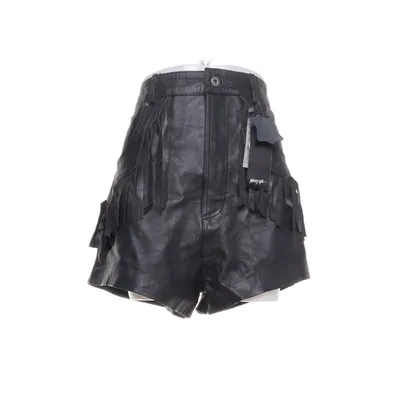Leren shorts (Zwart) van Nasty Gal Polyester, Leer