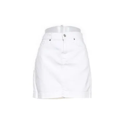 Denim skirt (White) from 7 for All Mankind Cotton, Elastane