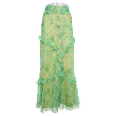 Maxi rok (Groen, Geel) van ASOS Design Polyester