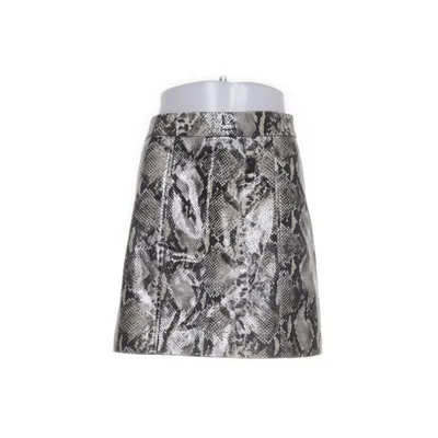 Skirt (Gray, Black) from Y.A.S Leather, Polyester