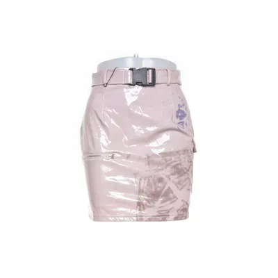 Skirt (Pink, Gray, Blue) from Naanaa Polyester, Polyurethane
