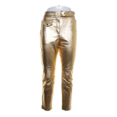 Broek (Goud) van H&M x Moschino Leer, Polyester, Viscose