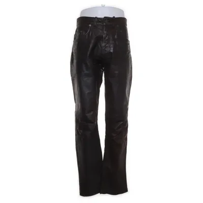 Leather pants (Brown) from Echt Leder Polyester, Leather