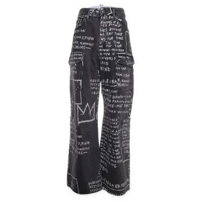 Cargo pants (Black, Multicolored) from H&M Cotton