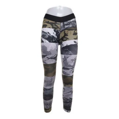 Sportleggings (Grijs, Meerkleurig) van Reebok Elastaan, Polyester