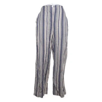 Pants (White, Blue) from Oysho Cotton, Linen