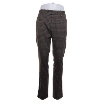 Kostuumbroek (Bruin, Meerkleurig) van L'Impeccable Marcel Polyester, Viscose, Elastaan